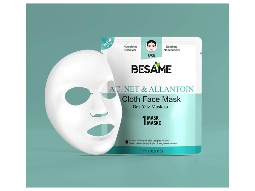 Besame Ac.Net & Allantoin Nem Bombası Kağıt Maske 10’lu Paket