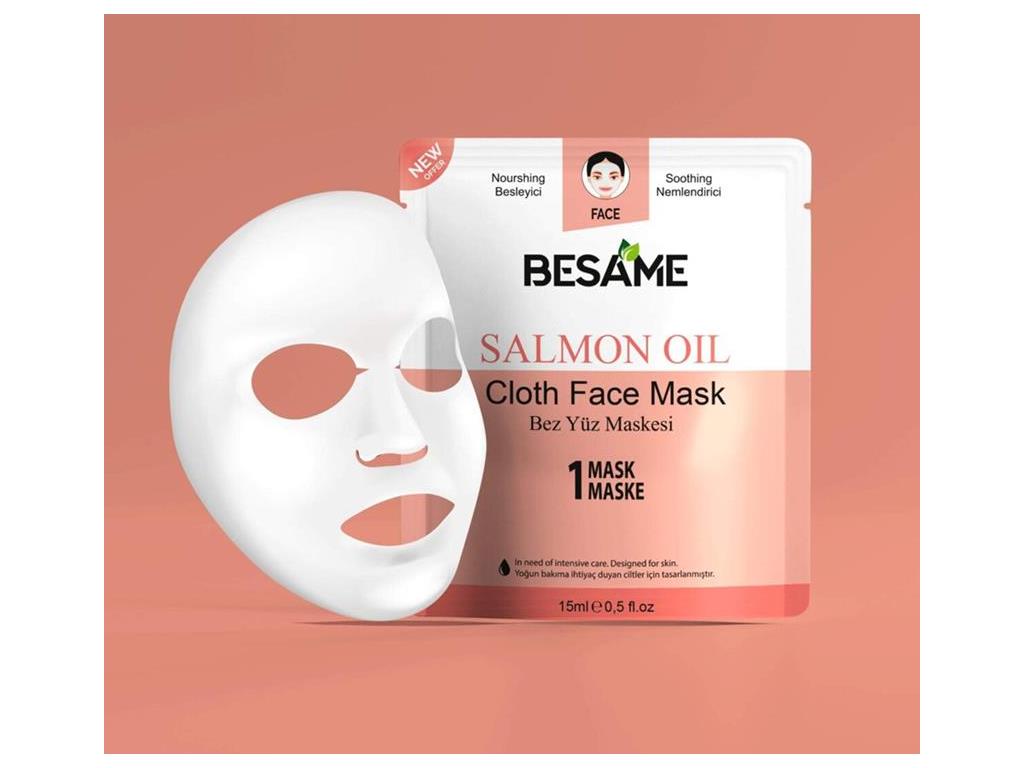 Besame Somon Yağlı Nem Bombası Kağıt Maske 10’lu Paket